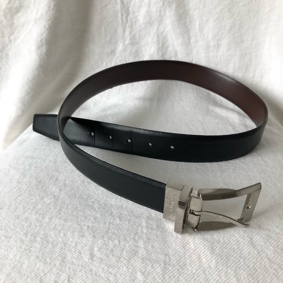 Calvin Klein Other - Calvin Klein Reversible Dress Belt - Black/Brown